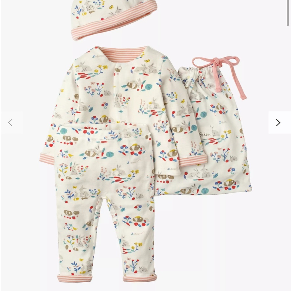 Mini Boden Baby Supersoft Bunny Play Set, Multi Meadow Friends 0-3 months